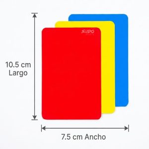 Tarjetas Arbitro Juez Libretas Arbitraje Amarilla Azul Roja