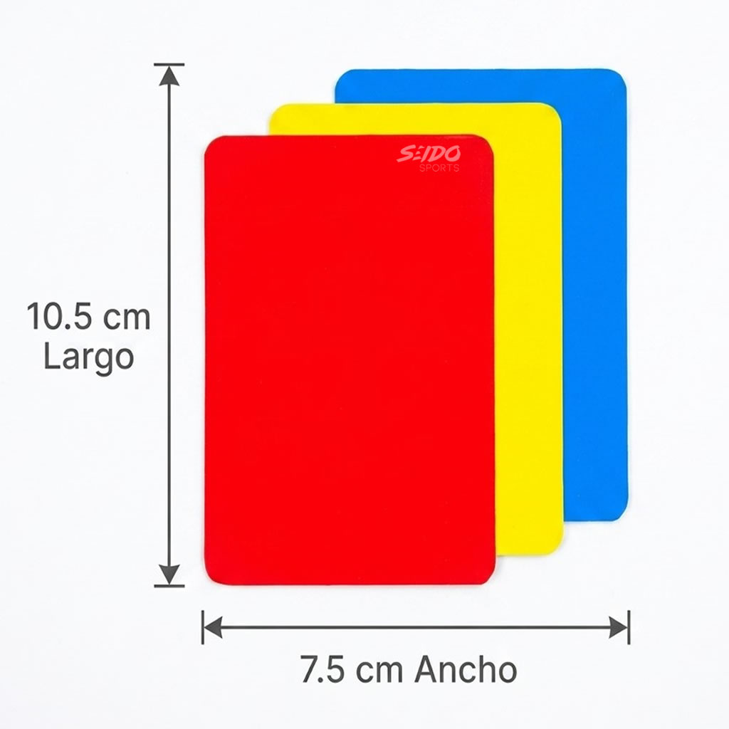 Tarjetas Arbitro Juez Libretas Arbitraje Amarilla Azul Roja