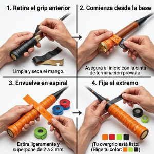 Overgrip Sobregrip Tournagrip Tenis De Campo Raqueta Deporte
