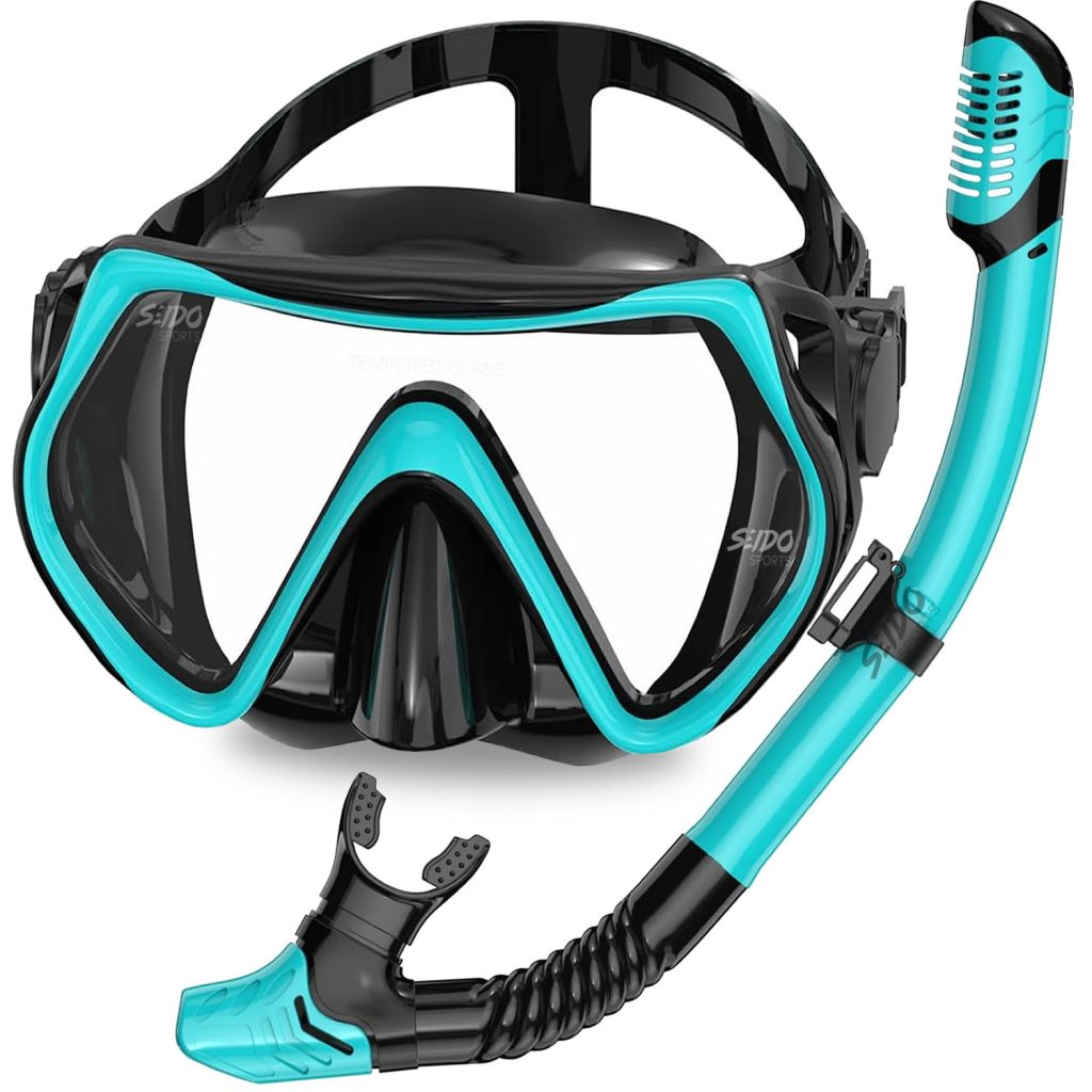 Set De Careta Y Snorkel Swimmer Kit Natación Buceo Vidrio Templado