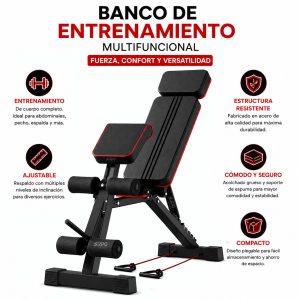 Banco Multifuncional Reclinable Pesas Predicador Multiusos