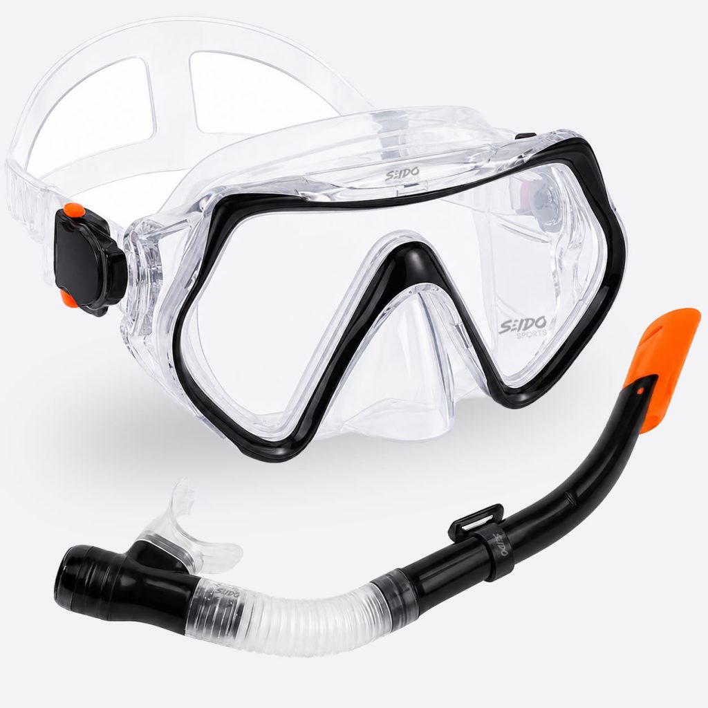 Set De Careta Y Snorkel Swimmer Kit Natación Buceo Silicona