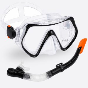 Set De Careta Y Snorkel Swimmer Kit Natación Buceo Silicona