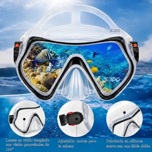 Set De Careta Y Snorkel Swimmer Kit Natación Buceo Silicona