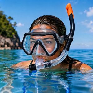Set De Careta Y Snorkel Swimmer Kit Natación Buceo Silicona