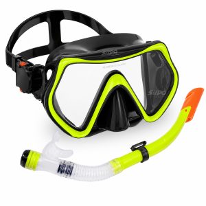 Set De Careta Y Snorkel Swimmer Kit Natación Buceo Silicona