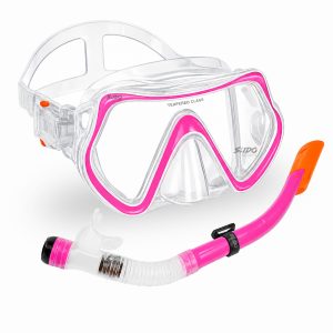Set De Careta Y Snorkel Swimmer Kit Natación Buceo Silicona