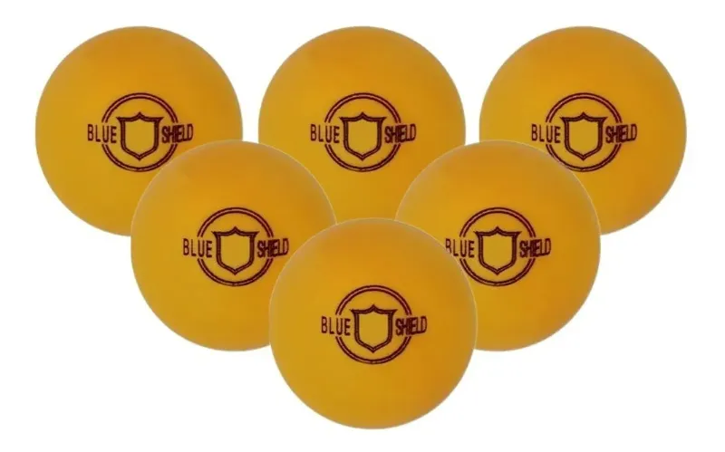 Pelotas Ping Pong Blue Shield 101 Bola Tenis Mesa Naranja X6