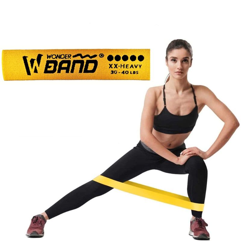 Bandas Elásticas Tela Resistencia Wonder Dorada 30-40lb Yoga