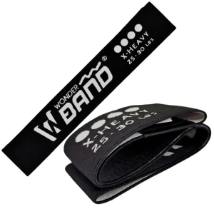 Banda Elástica De Tela Resistencia 25 a 30 Lb Negra Wonder