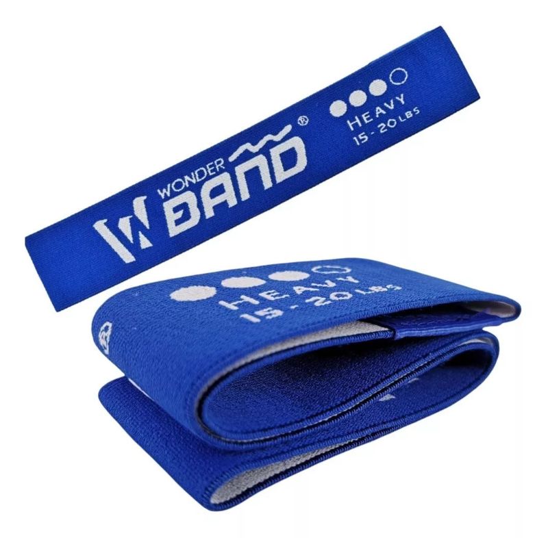 Bandas Elástica Tela Resistencia Wonder Azul 15-20lb Fuerte