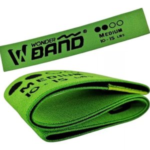 Bandas Elásticas Tela Resistencia Wonder Verde 10-15lb Medio