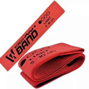 Bandas Elásticas Tela Resistencia Wonder Roja 5-10lb Suave