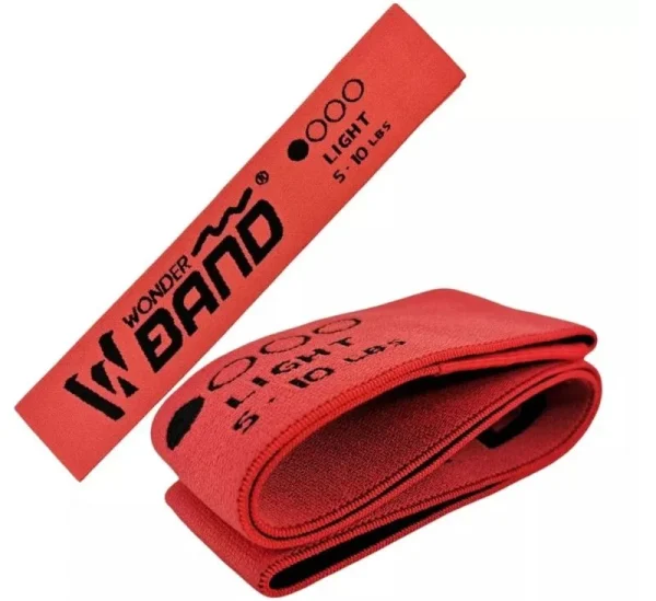 Banda Elástica De Tela Resistencia 5 a 10 lb Roja Wonder