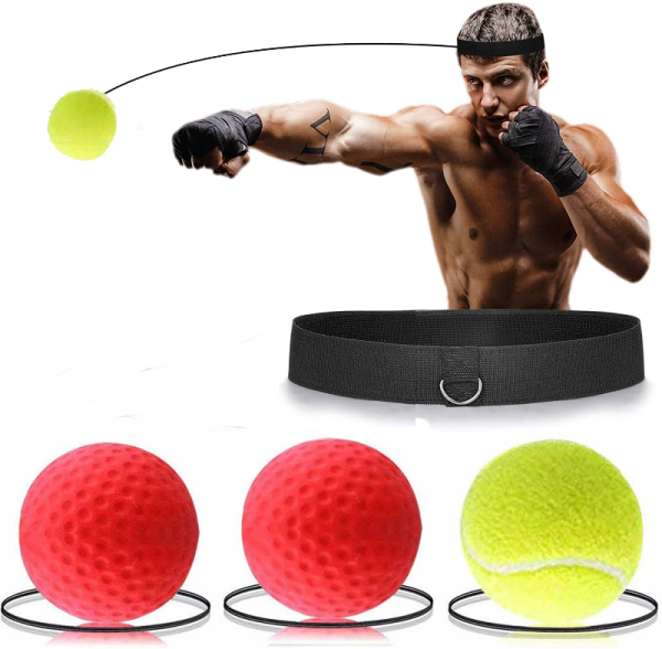 Bola Entrenamiento Boxeo Balon Cabeza Mejora Reflejos Indoor