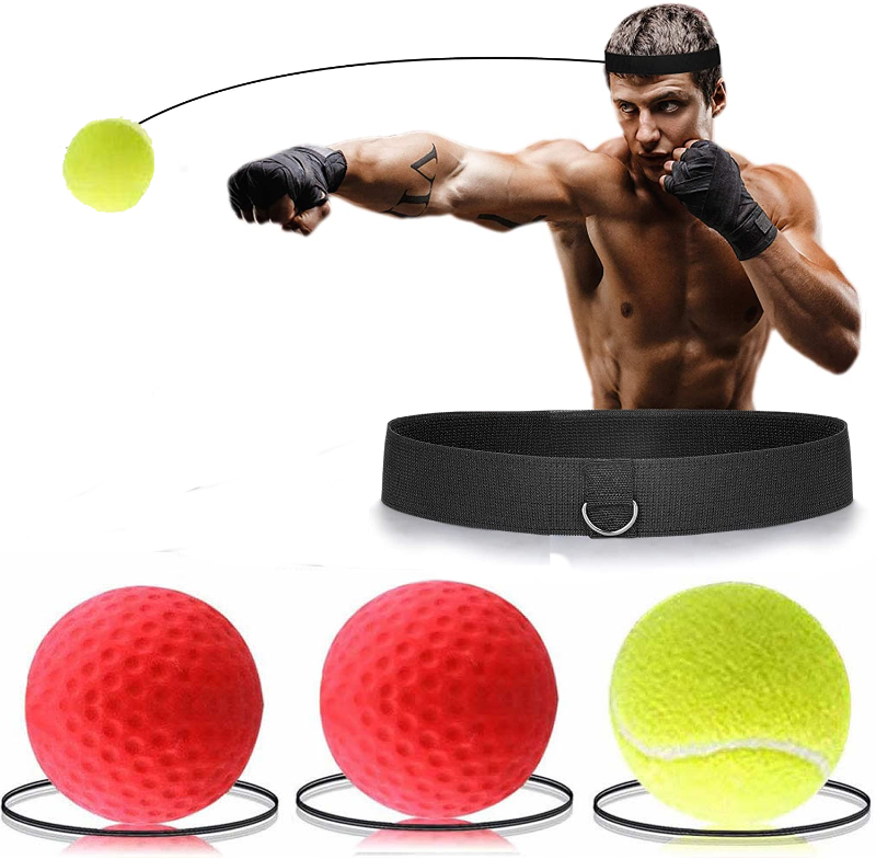 Bola Entrenamiento Boxeo Balon Cabeza Mejora Reflejos Indoor