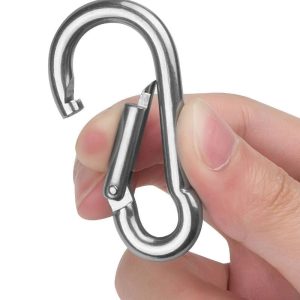 Mosquetón Con Seguro Automático De Gancho 6 Cm Alpinista