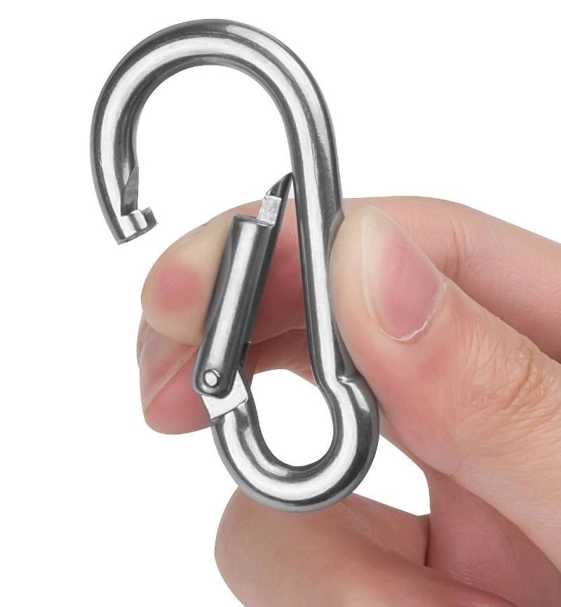 Mosquetón Con Seguro Automático De Gancho 6 Cm Alpinista