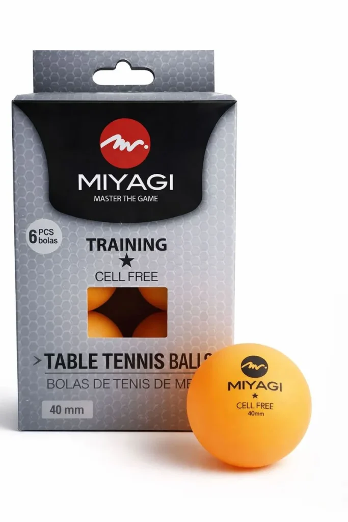Pelotas Ping Pong Tenis De Mesa 1 Estrella Miyagi Naranja