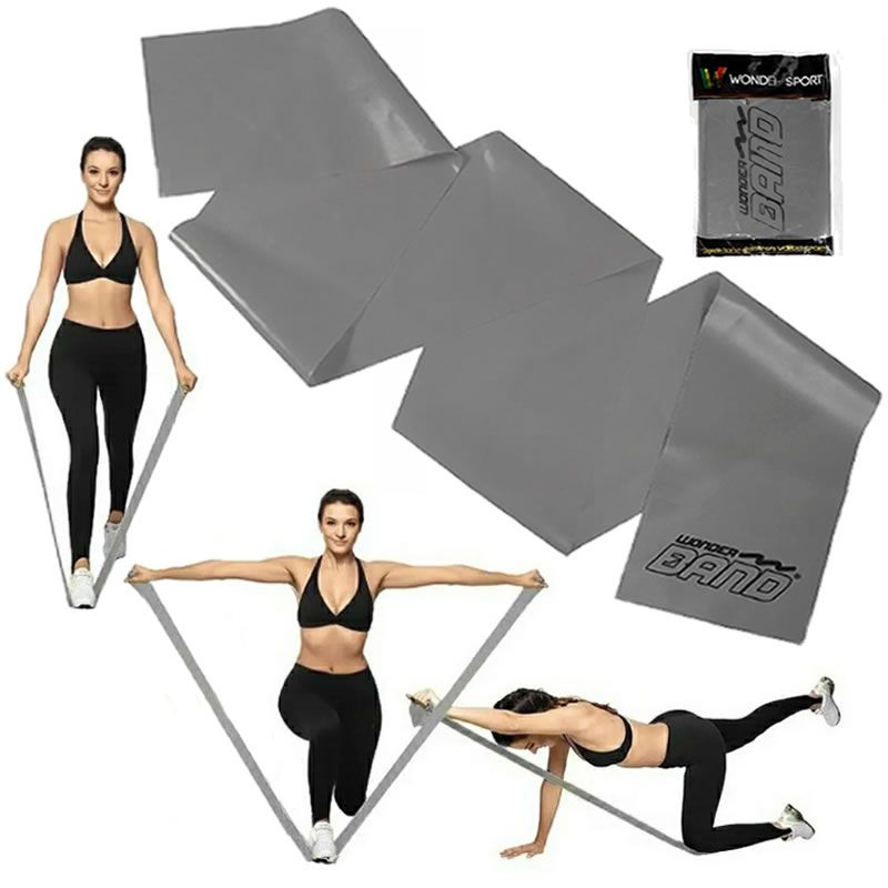 Bandas Theraband Resistencia Gris 1.5 M Ejercicio Terapia