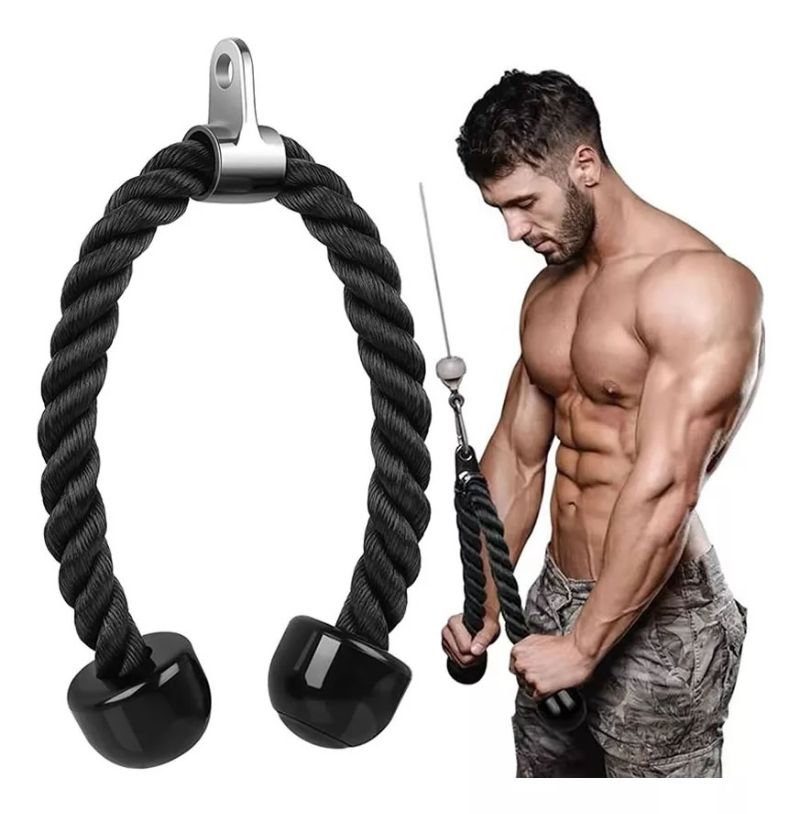 Lazo Cuerda Tríceps Bíceps Gimnasio Profesional Multifuerza
