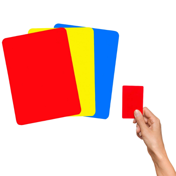 Tarjetas Arbitro Juez Libretas Arbitraje Amarilla Azul Roja