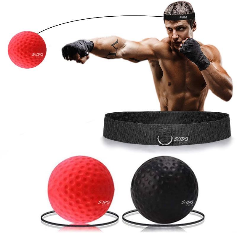 Bola Entrenamiento Boxeo Balon Cabeza Reflejos 2 Niveles
