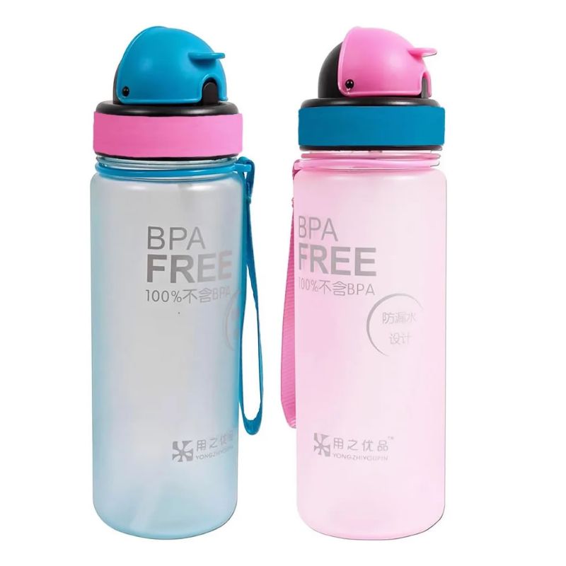 Termo Deportivo Botella 500 Ml Pitillo Trotar Ejercicio Gym