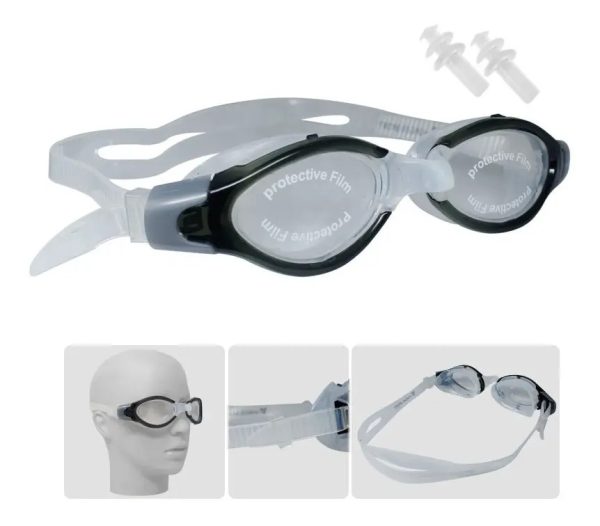 Gafas De Natación Lentes Piscina + Tapa Oídos + Estuche