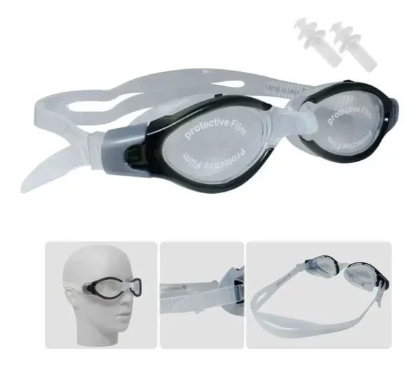 Gafas De Natación Lentes Piscina + Tapa Oídos + Estuche