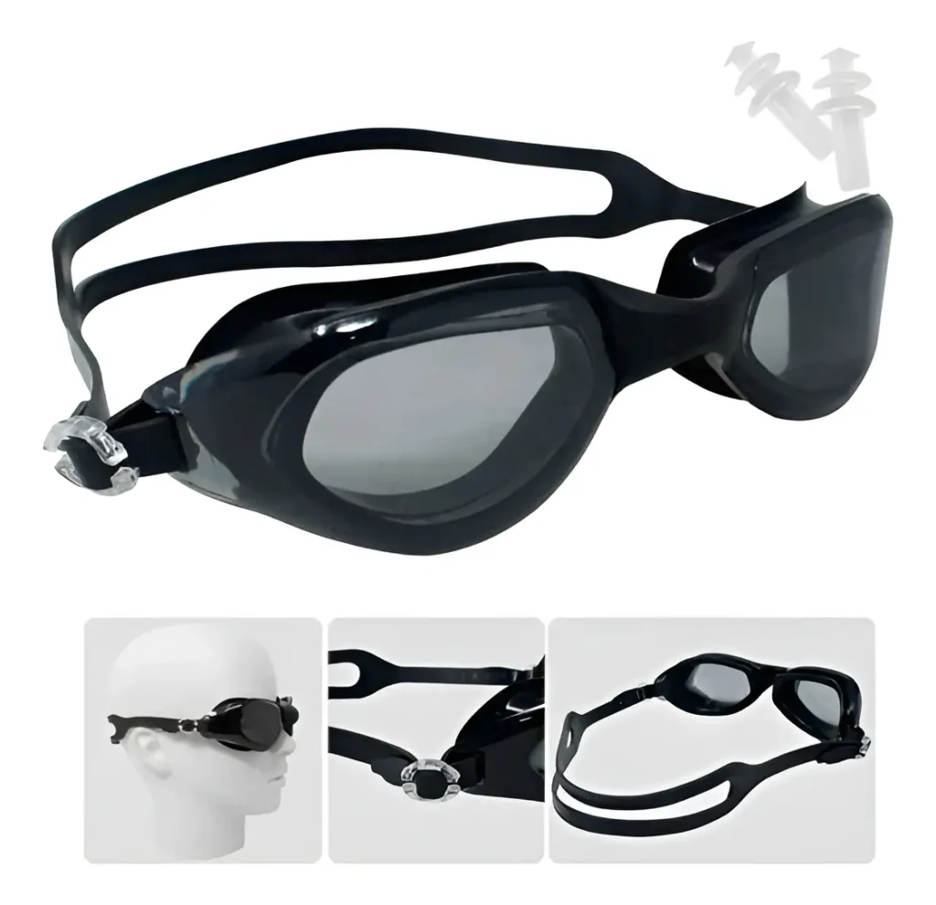 Gafas Natación + Tapa Oídos + Estuche Piscina Wonder Sport