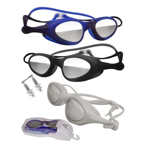 Gafas Natación + Tapa Oídos + Estuche Kit Piscina Entrena