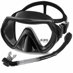 Set De Careta Y Snorkel Swimmer Kit Natación Buceo Vidrio Templado