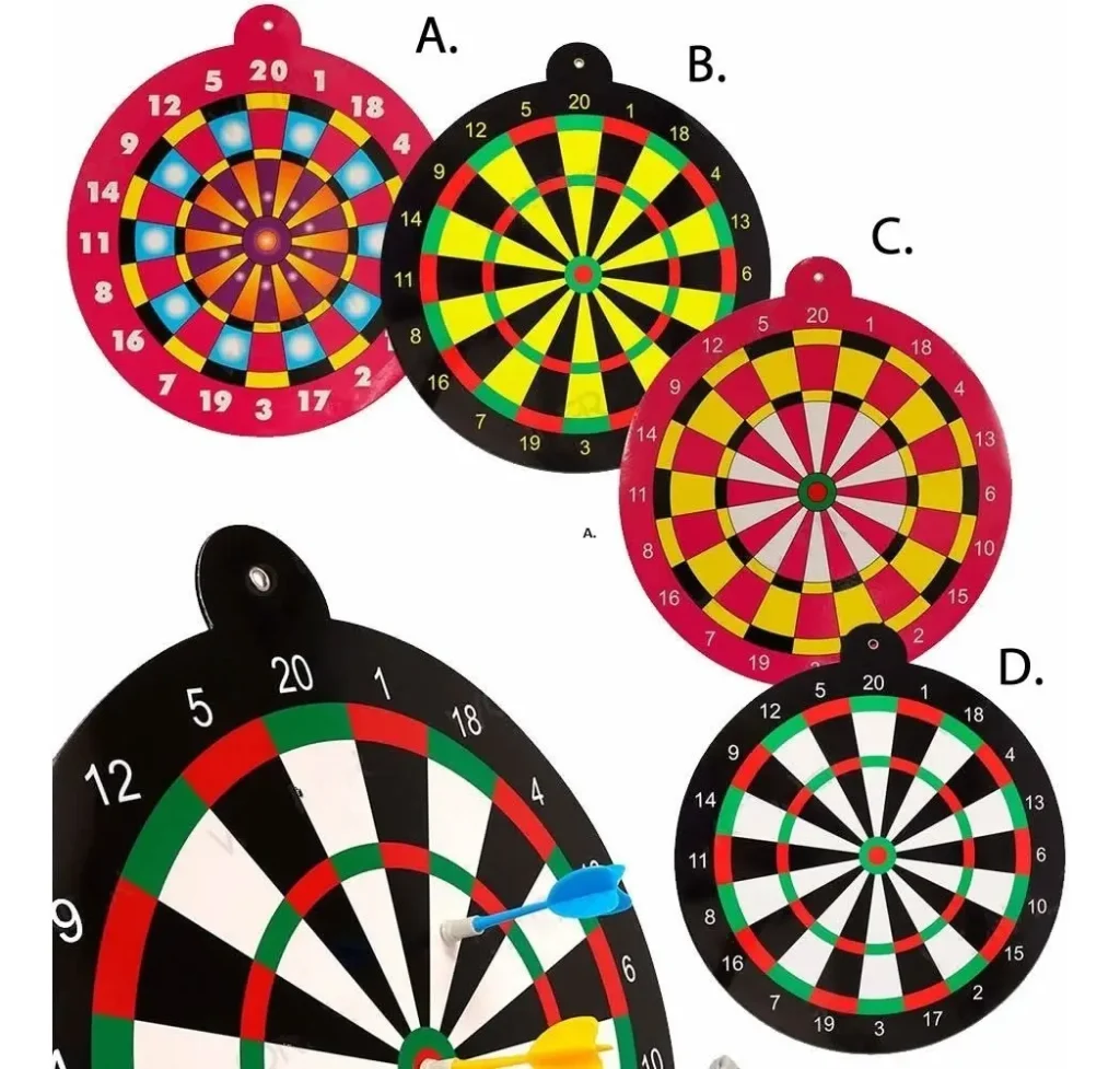 Tiro Al Blanco Tablero Juego De Dardos Magnético Y 3 Darts