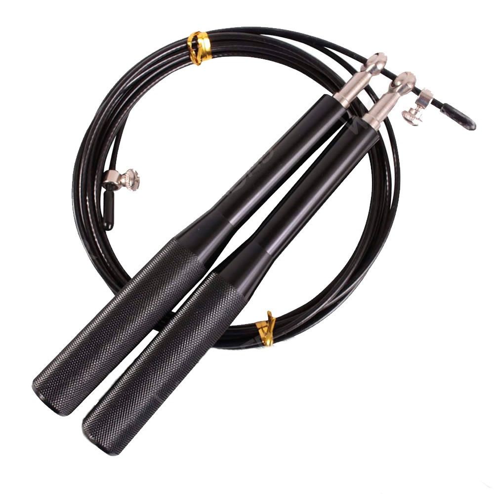 Cuerda Salto Lazo Mango Aluminio Madera Cardio Fitness