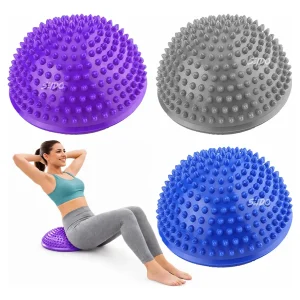 Mini Bosu Cojín Inestable Balón Masajeador Yoga Pilates Gym