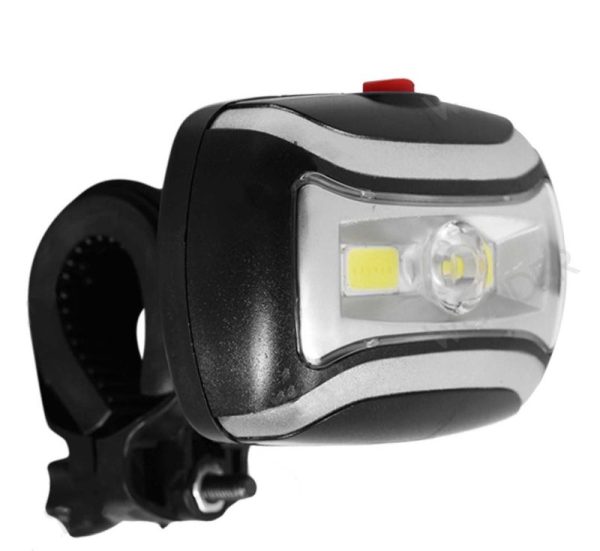 Linterna Bicicleta Luz Led Seguridad Con Soporte