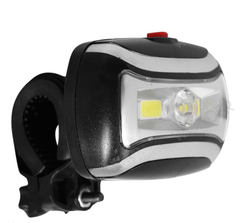Linterna Bicicleta Luz Led Seguridad Con Soporte