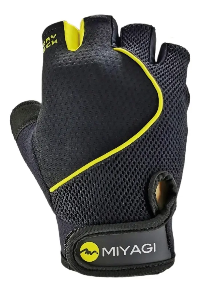 Guantes Protección Miyagi Ciclismo Fitness Gimnasio Pesas