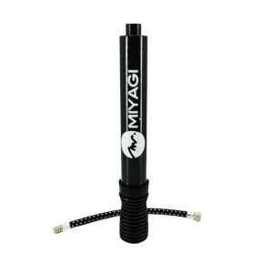 Bomba De Inflar Doble Acción Miyagi Inflador Bicicleta 6 Plg - Negro