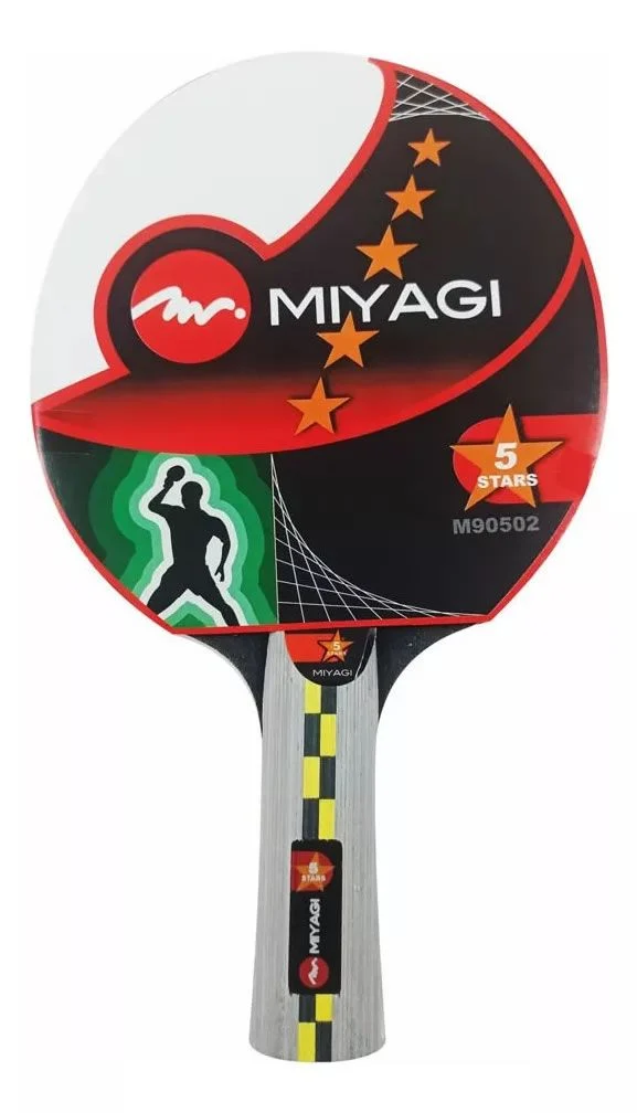 Raqueta Ping Pong Tenis de Mesa Miyagi 5 Estrellas Profesional