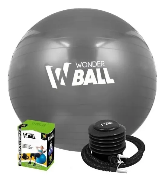 Balon Pilates Yoga Pelota Abdominales Gym 55 Cm + Inflador