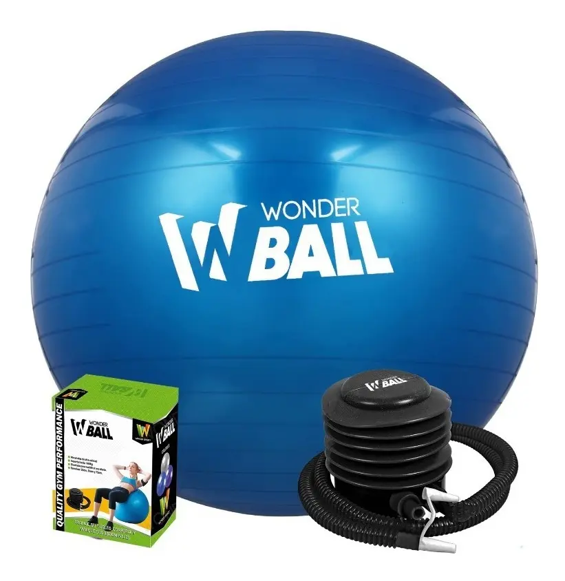 Balon Pilates Yoga Pelota Abdominales Gym 65 Cm + Inflador