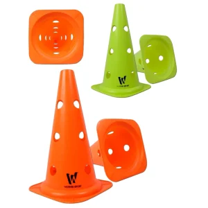 Cono Señalización De 40 cm Con Huecos Entrenamiento Deportivo