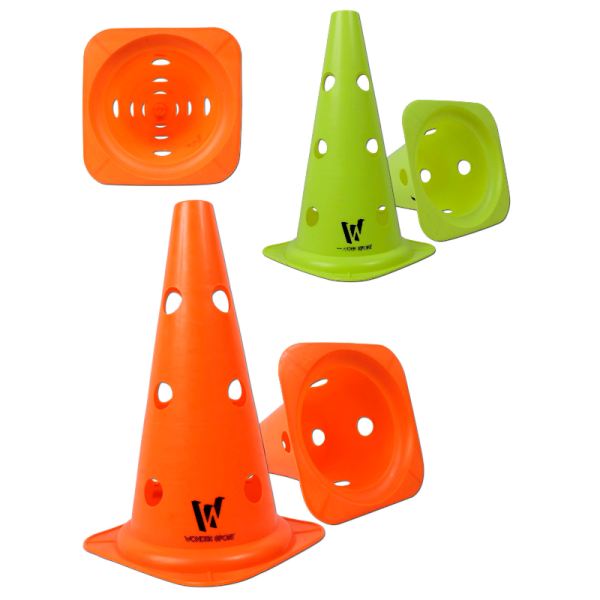 Cono Señalización Con Huecos 40 Cm Entrenamiento Deportivo