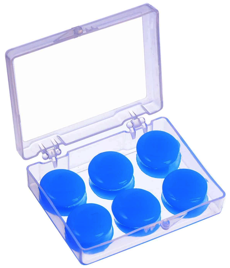 Tapa Oídos Silicona Moldeables X 3 Pares Natación + Estuche