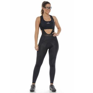 Pantalon Badana Ciclismo Gel Lycra Larga Mujer Bicicleta