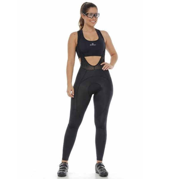 Pantalon Badana Ciclismo Gel Lycra Larga Mujer Bicicleta