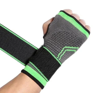 Muñequera Deportiva Compresion Banda Ajustable Soporte Mano