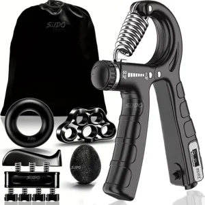 Tensor Mano Hand Grip Kit X 5 Ejercitadores 5/60 Kg Terapia